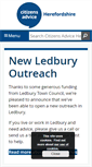 Mobile Screenshot of herefordshirecab.org.uk